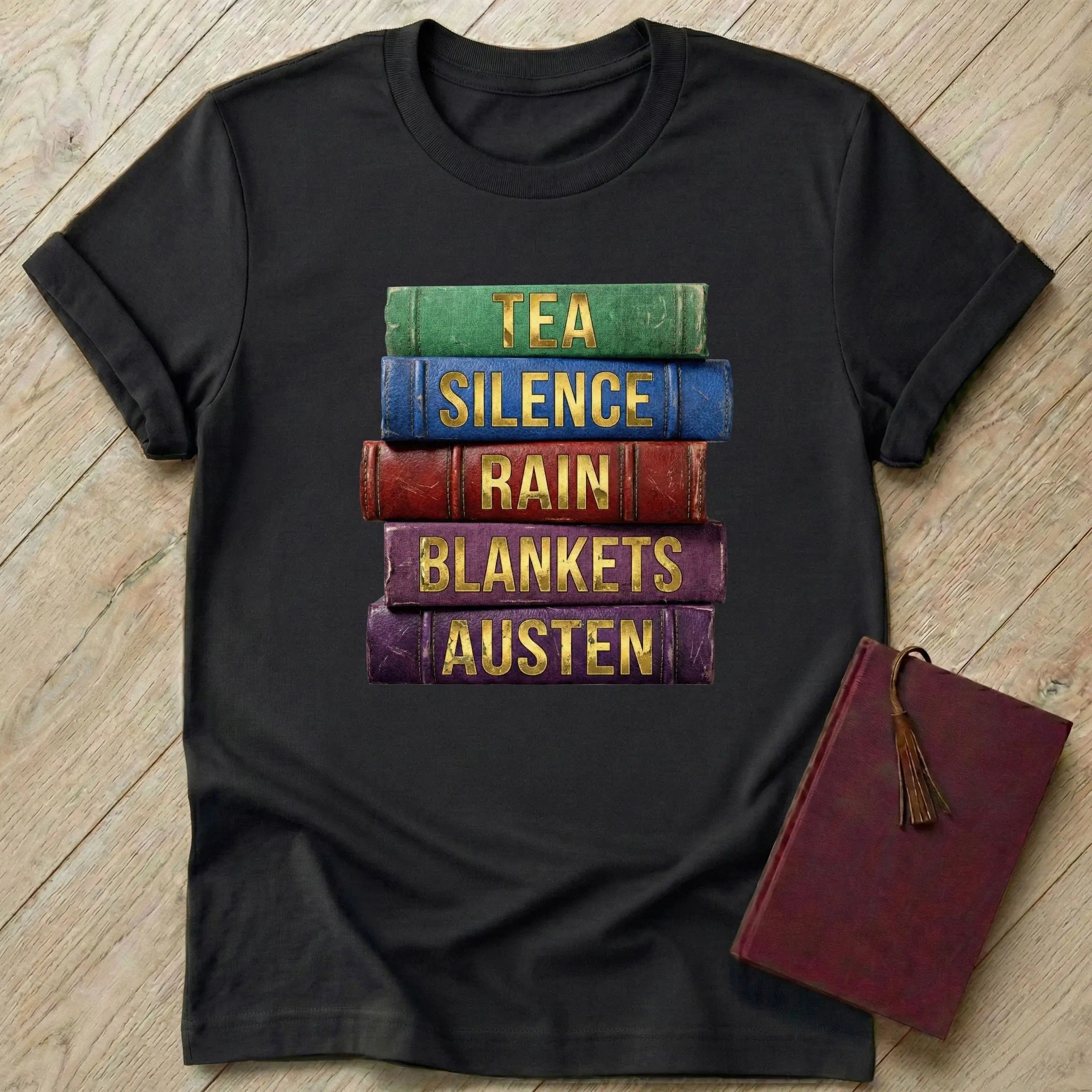 Tea Silence Rain Blankets Austen T-Shirt