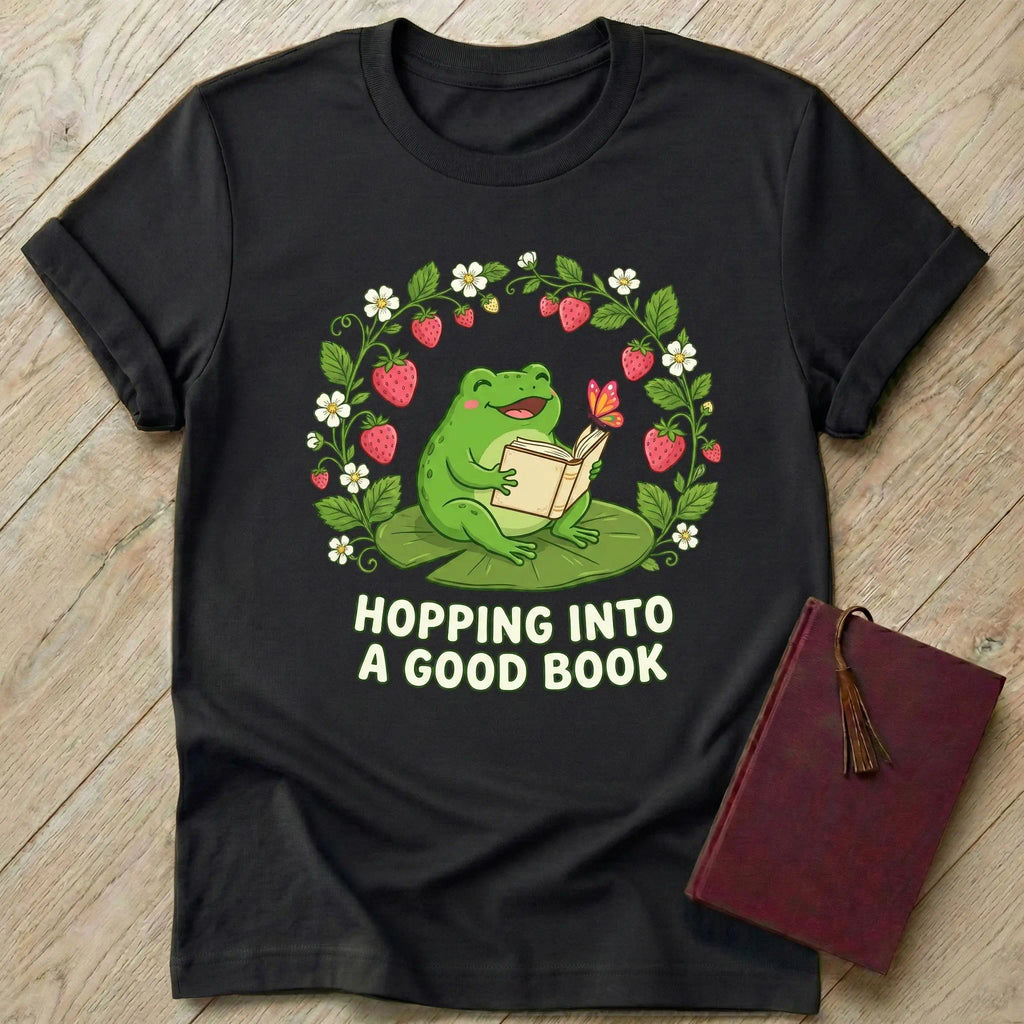 Hopping into a Good Book T-Shirt