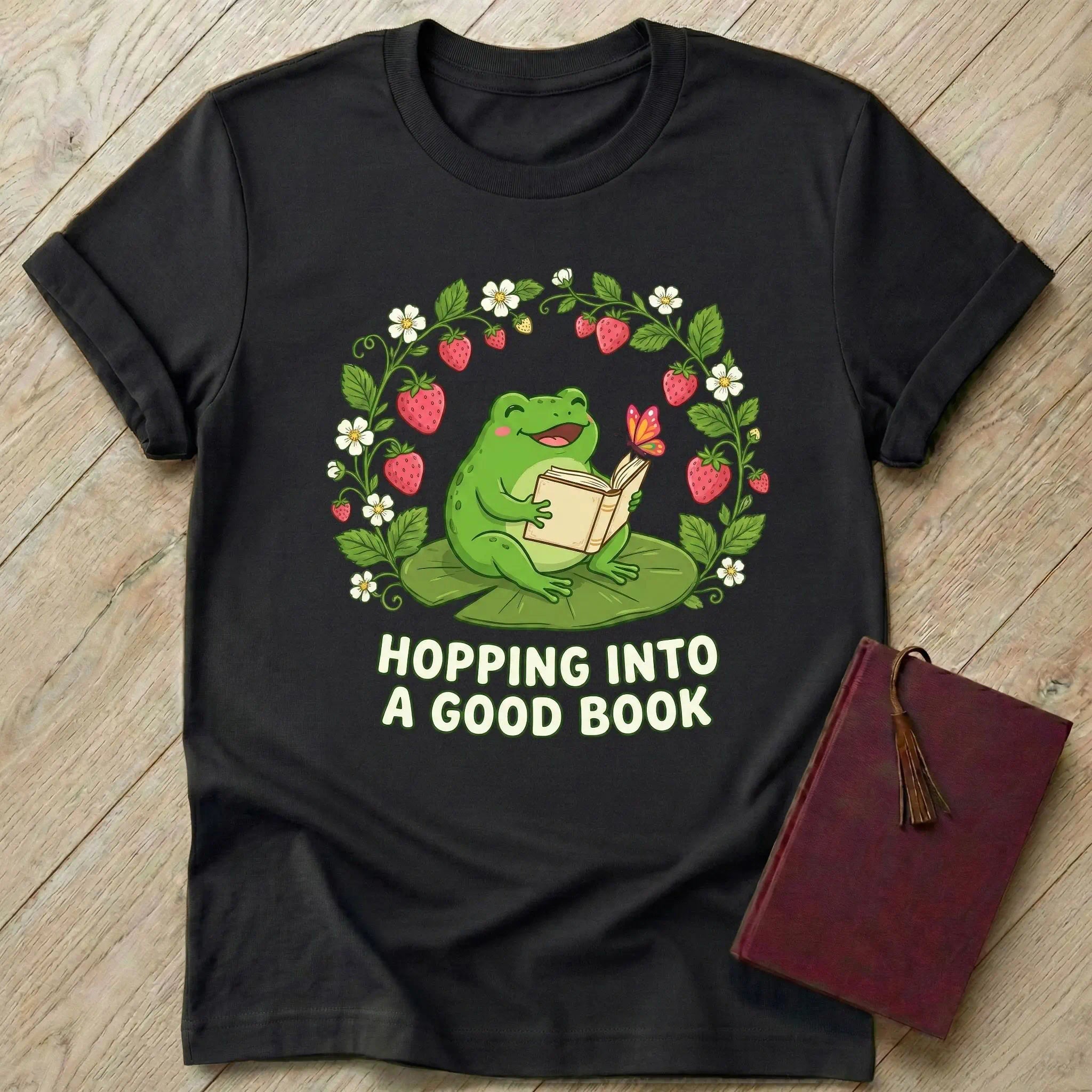 Hopping into a Good Book T-Shirt