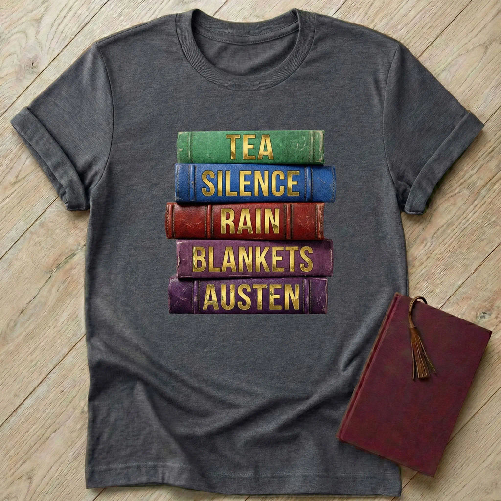 Tea Silence Rain Blankets Austen T-Shirt