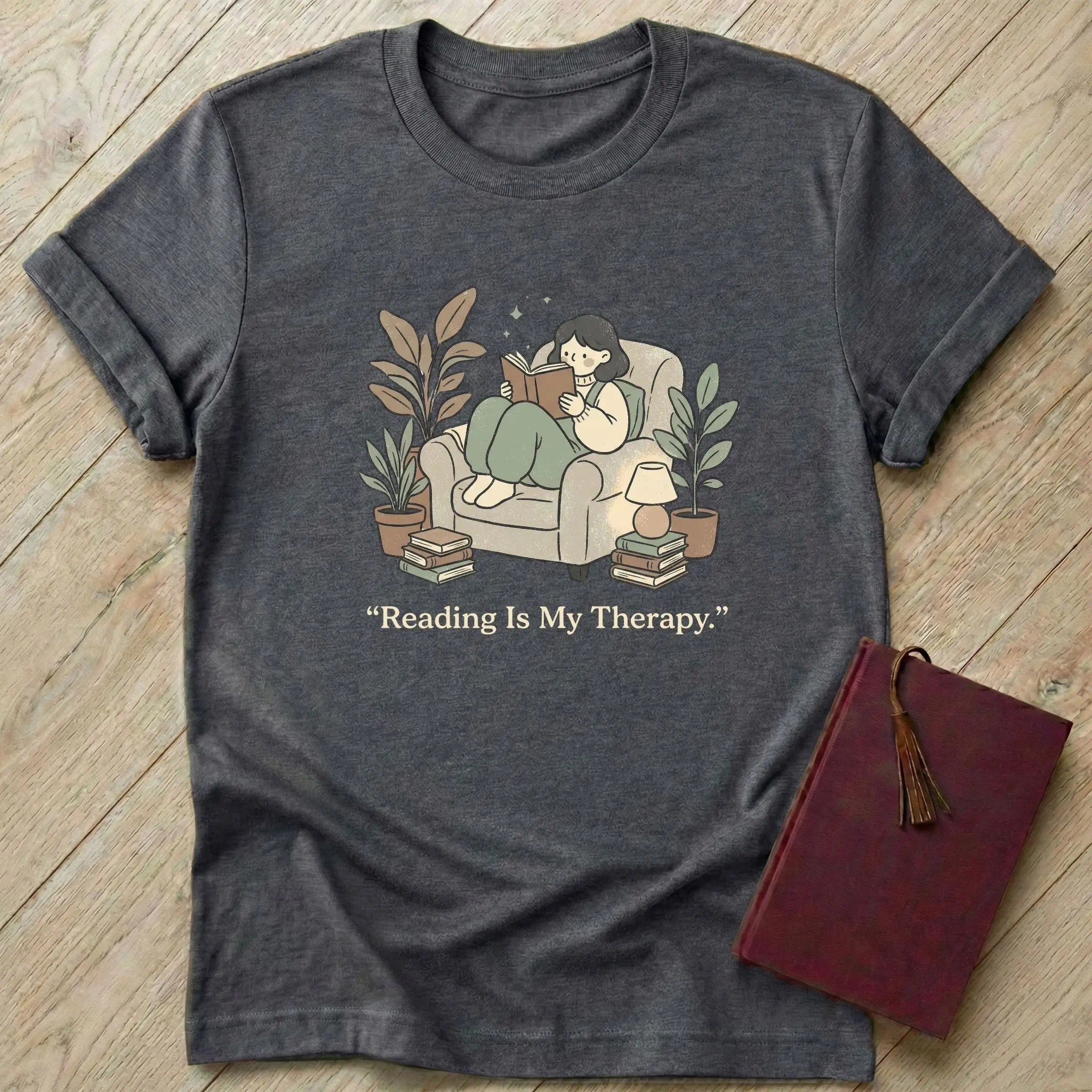 Reading is My Therapy T-Shirt