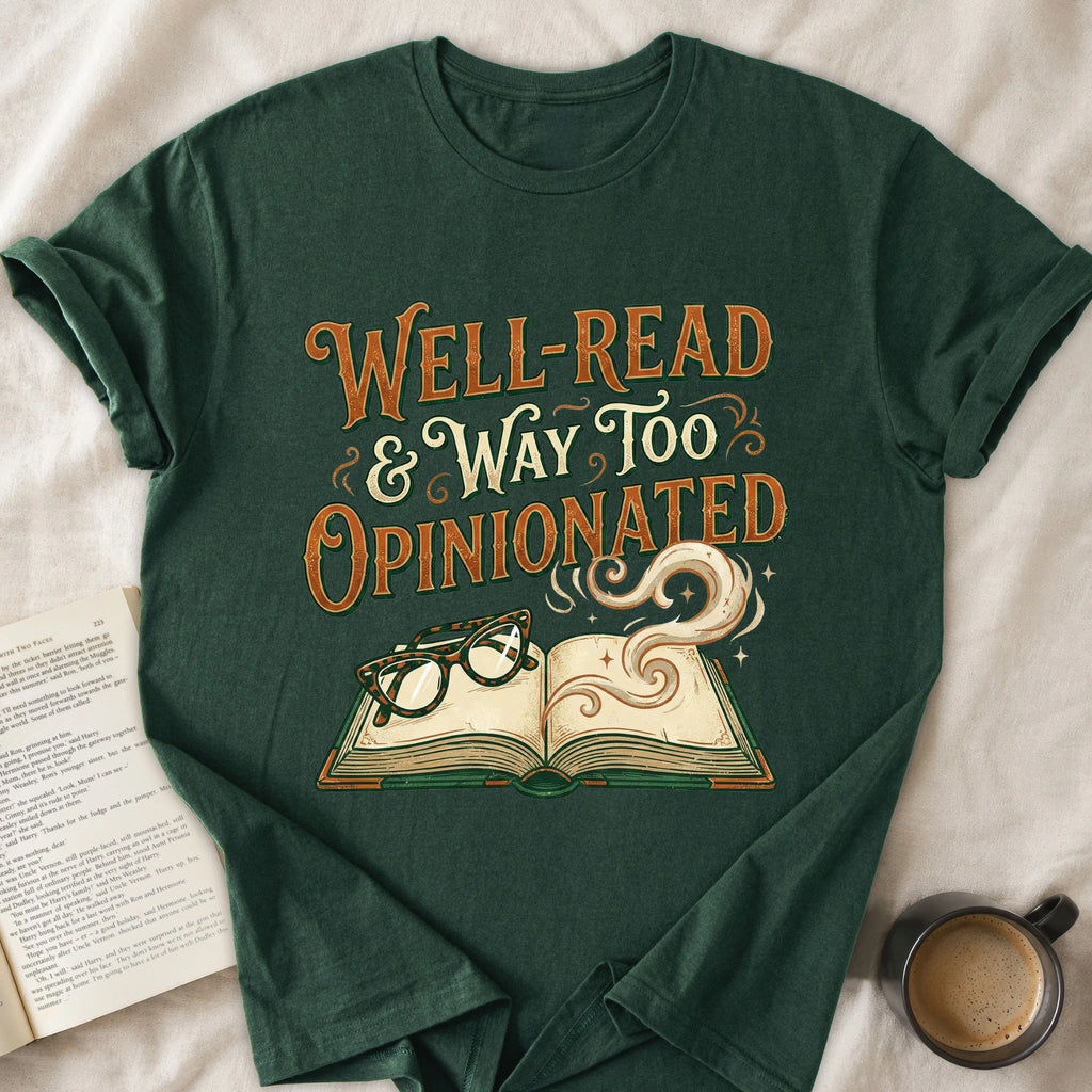 Well-Read & Way Too Opinionated T-Shirt