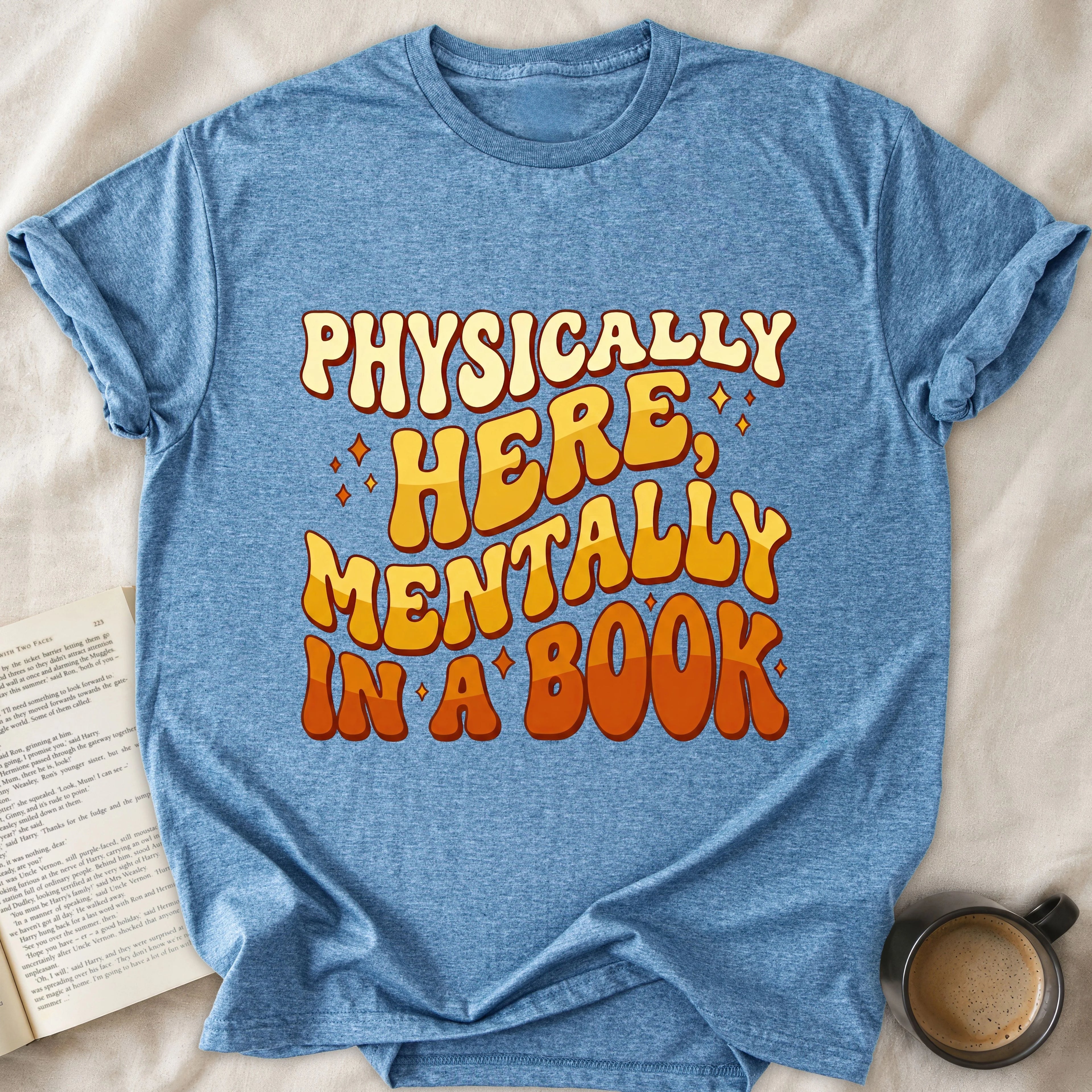 Physically Here Mentally in a Book