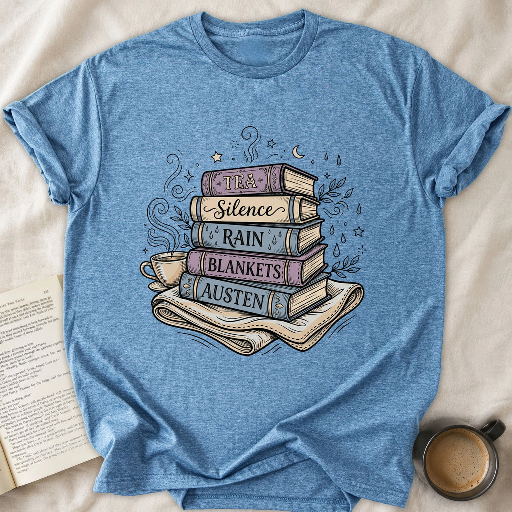 Tea Silence Rain Blanket Austen