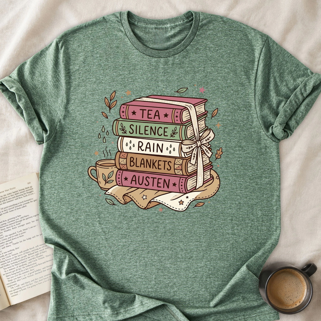 Tea Silence Rain Blanket Austen