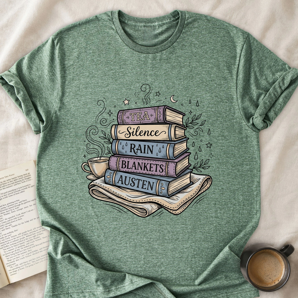 Tea Silence Rain Blanket Austen