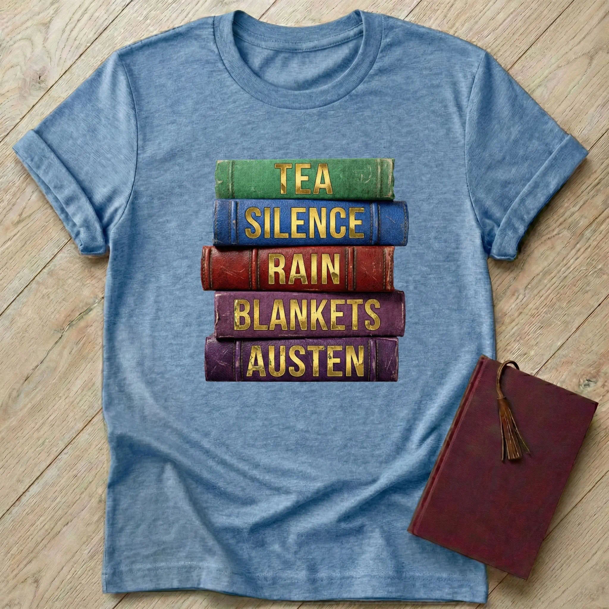 Tea Silence Rain Blankets Austen T-Shirt