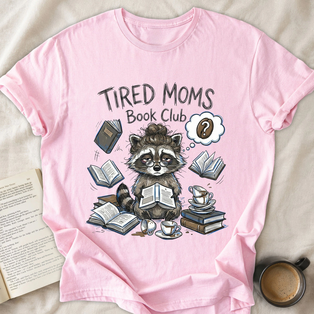 Tired Moms Book Club Raccoon
