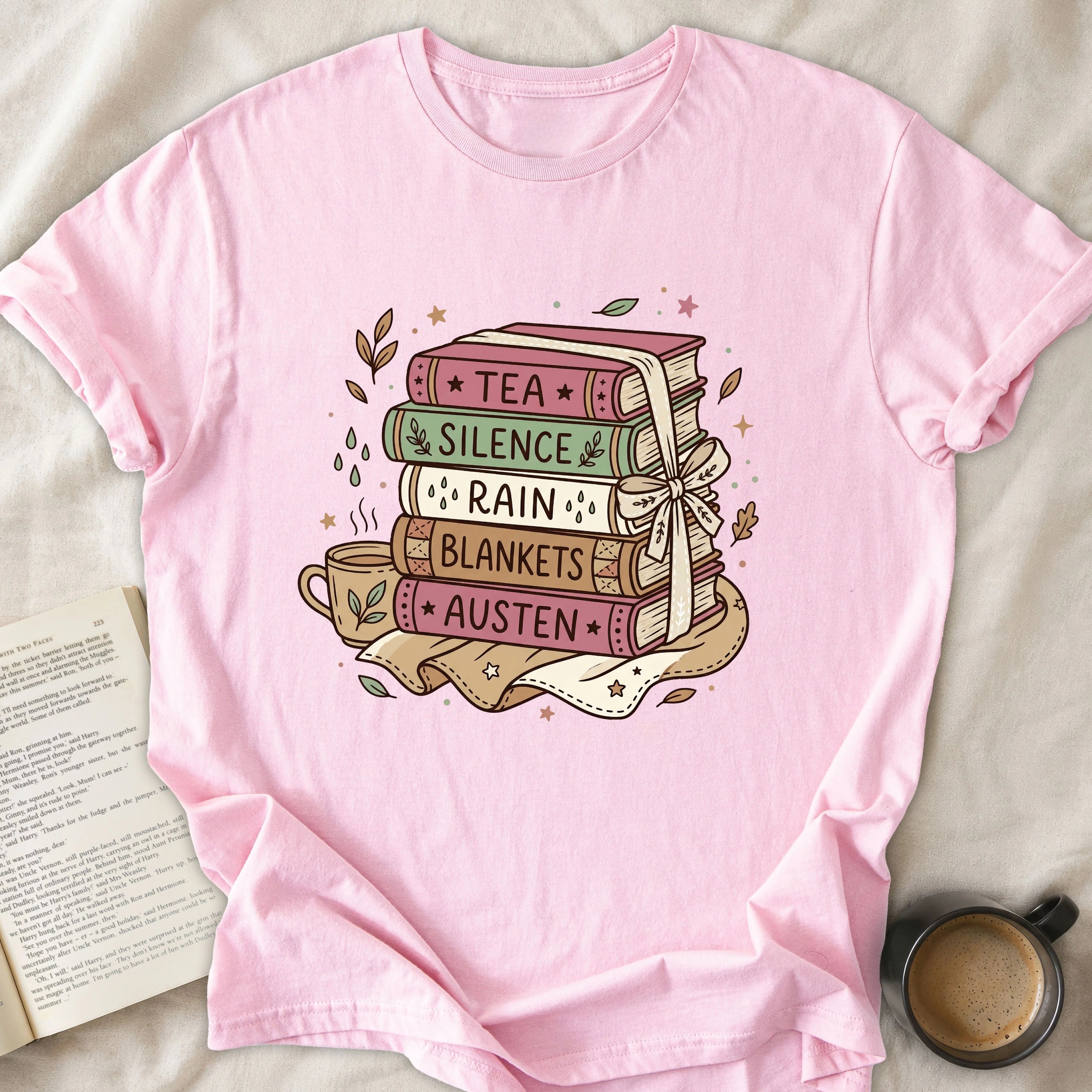 Tea Silence Rain Blanket Austen