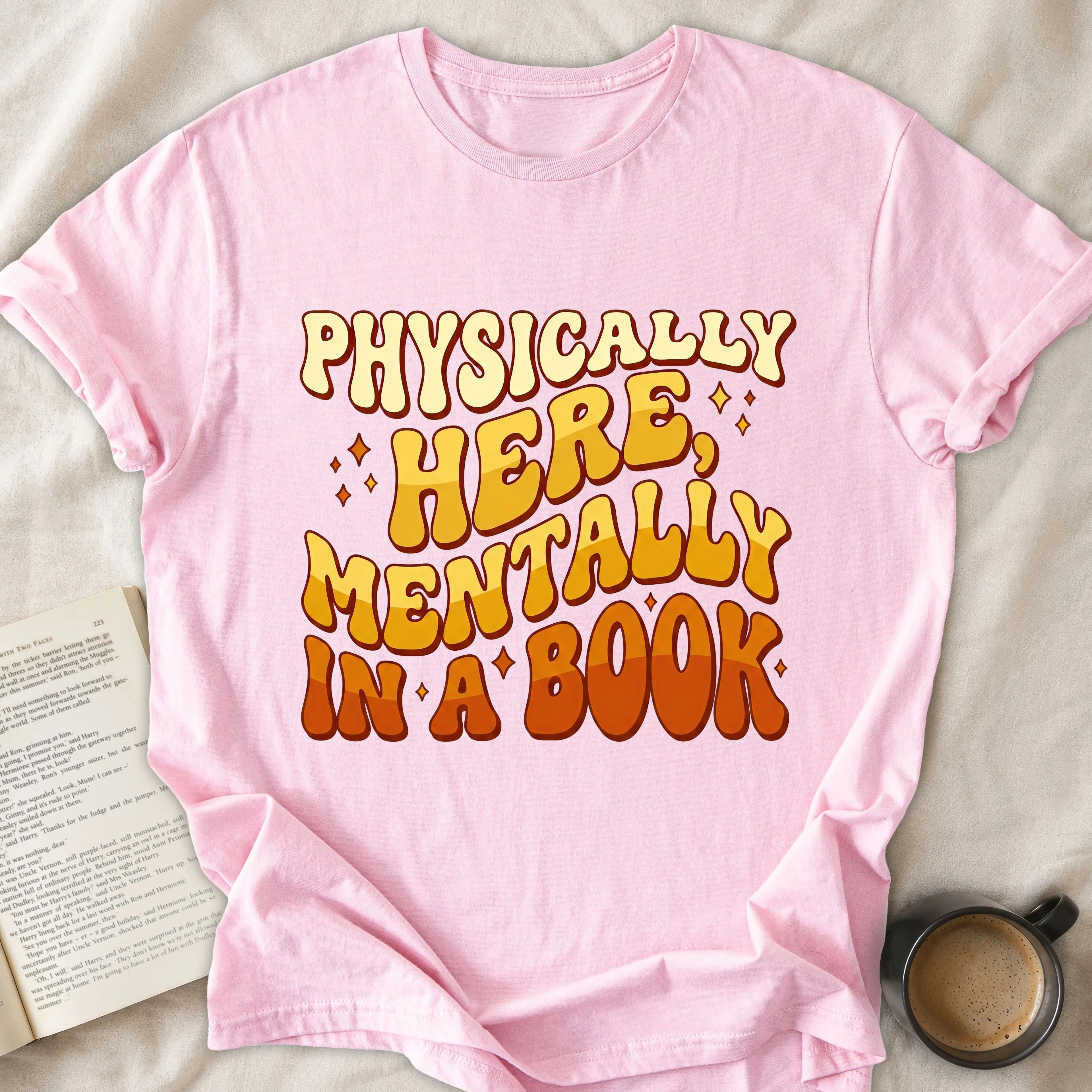 Physically Here Mentally in a Book