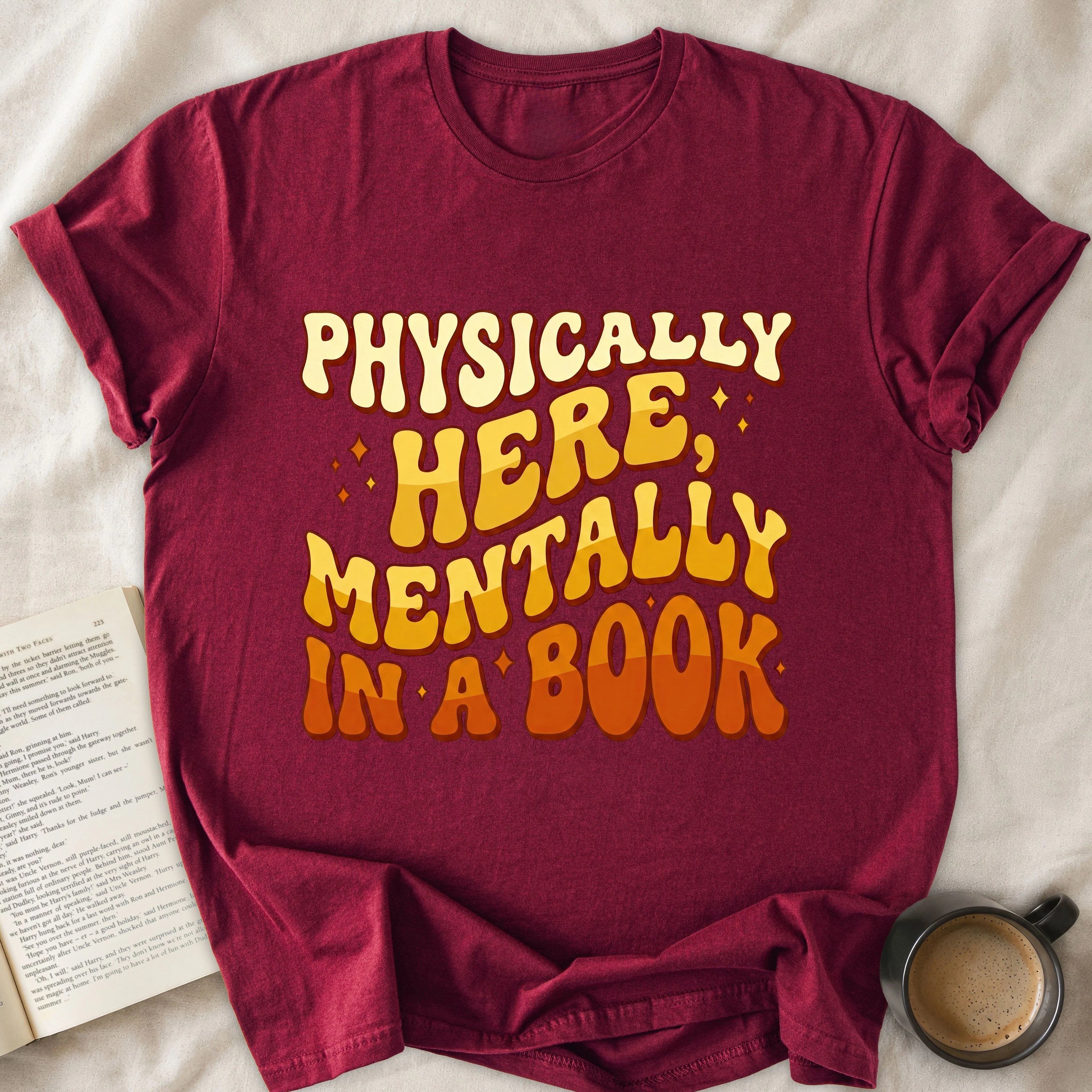 Physically Here Mentally in a Book