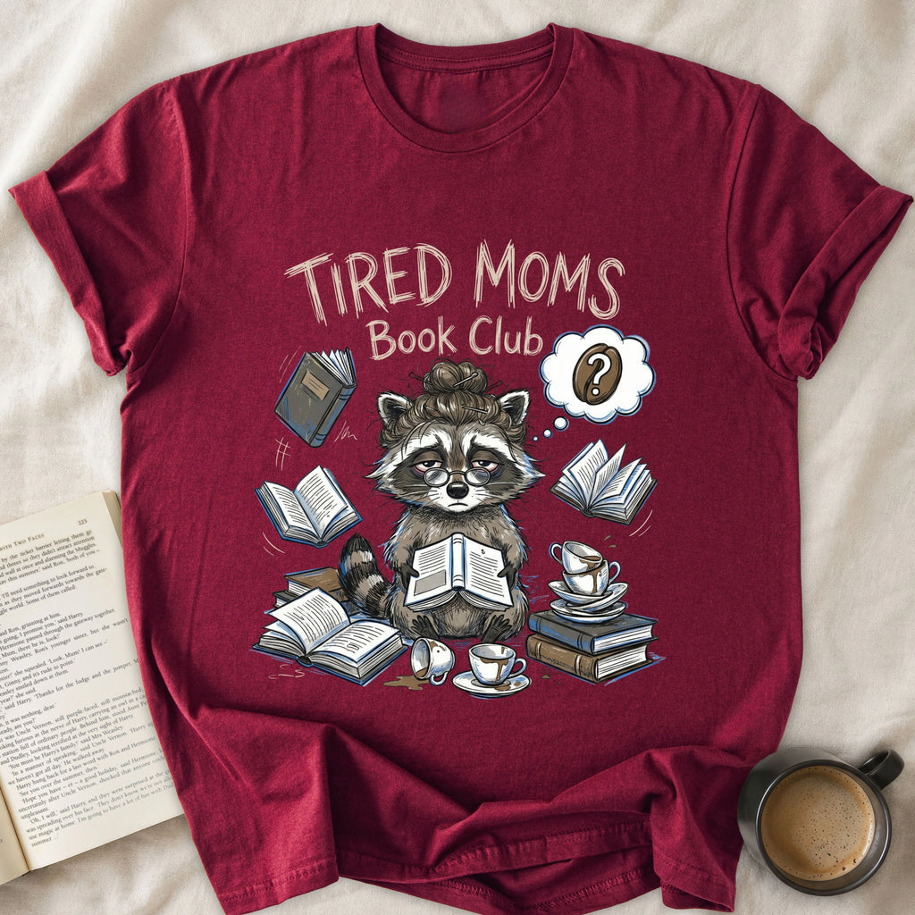 Tired Moms Book Club Raccoon