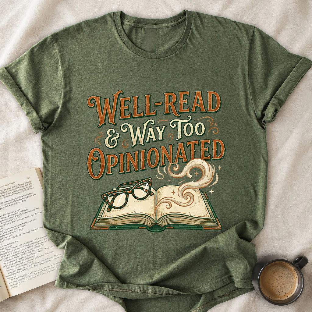Well-Read & Way Too Opinionated T-Shirt