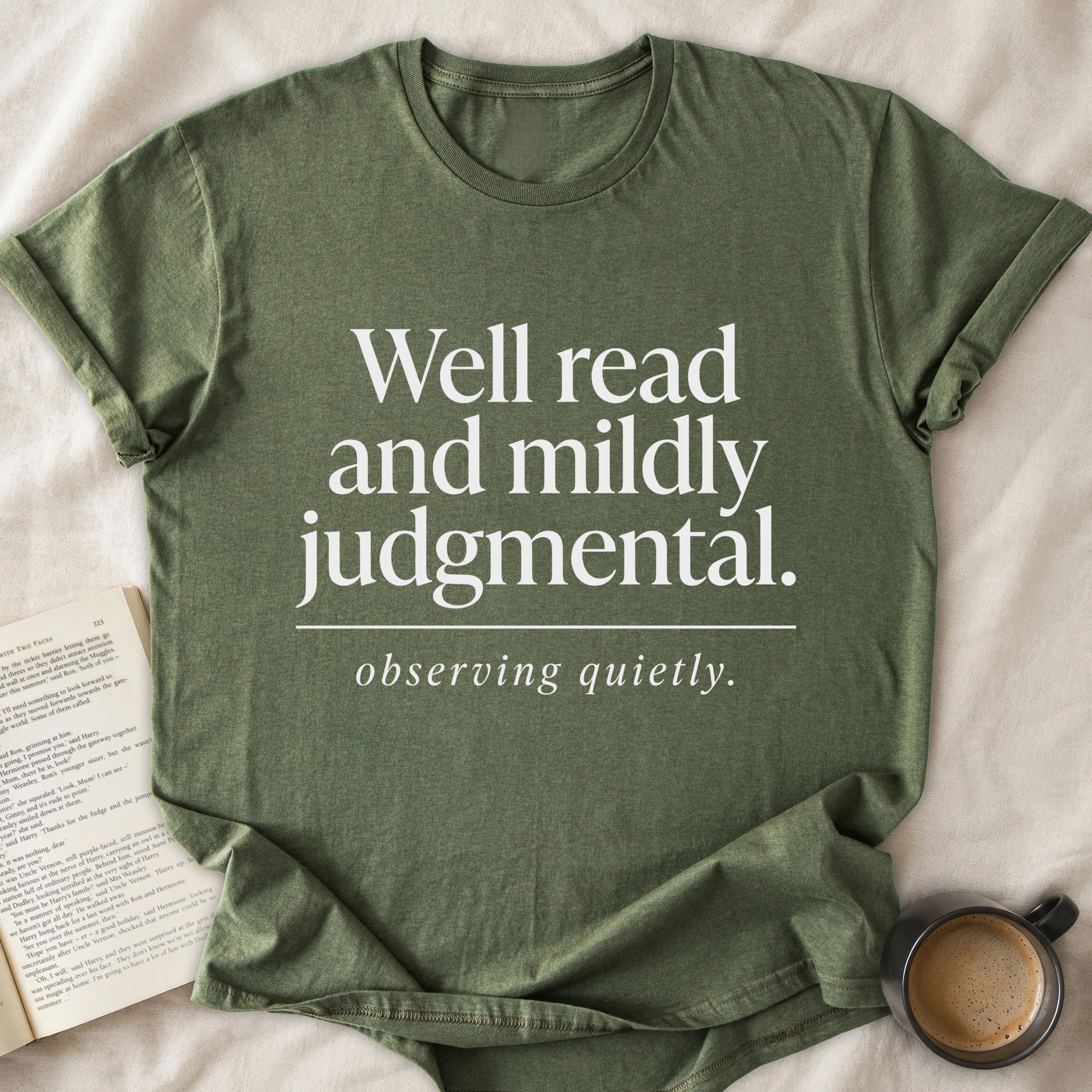 Well Read and Mildly Judgmental T-Shirt