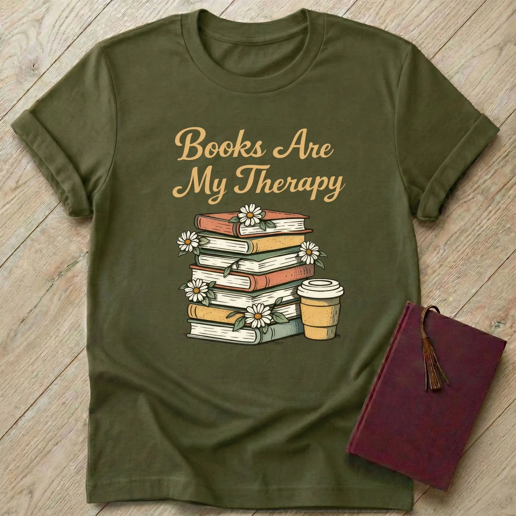 Books are My Therapy T-Shirt