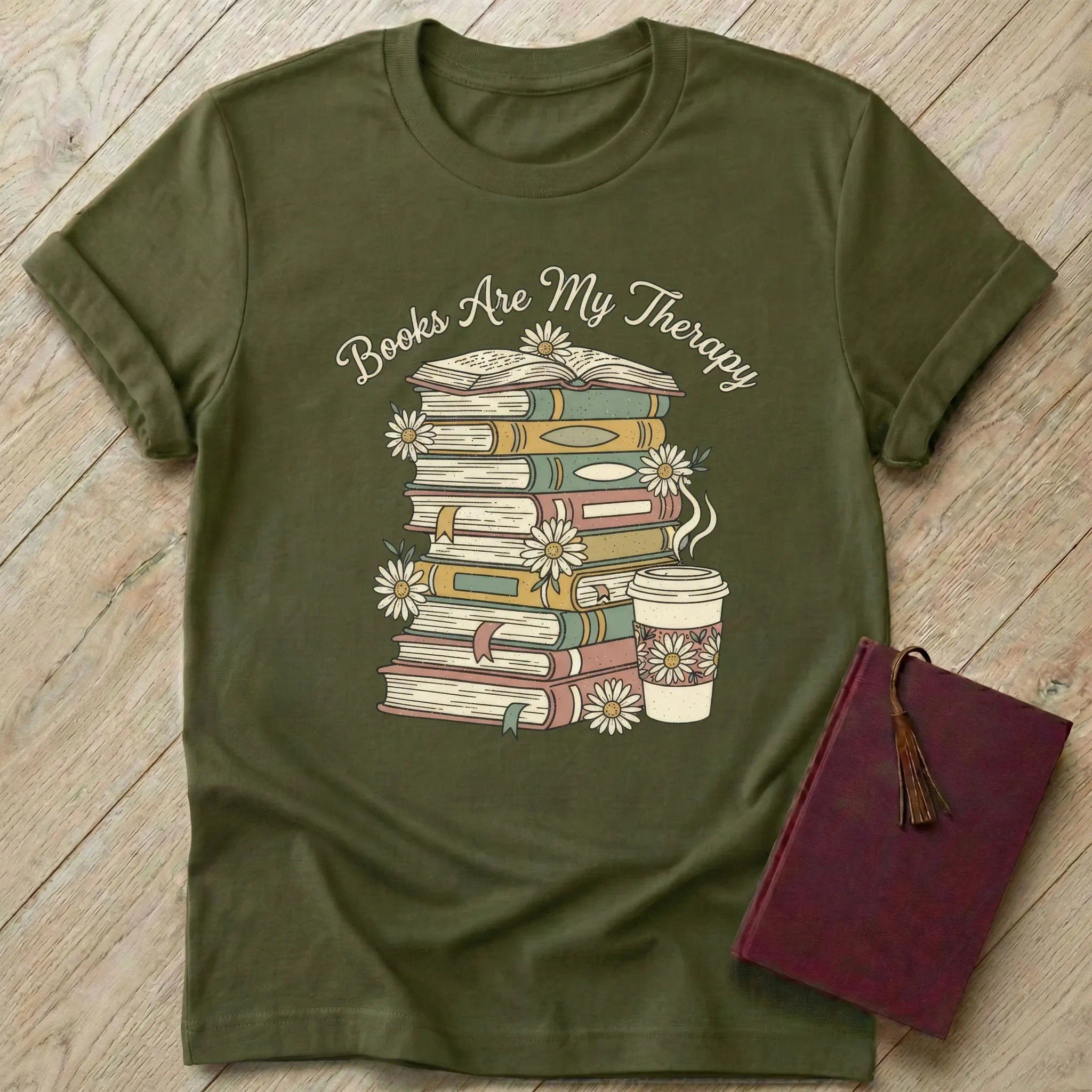 Books are My Therapy T-Shirt