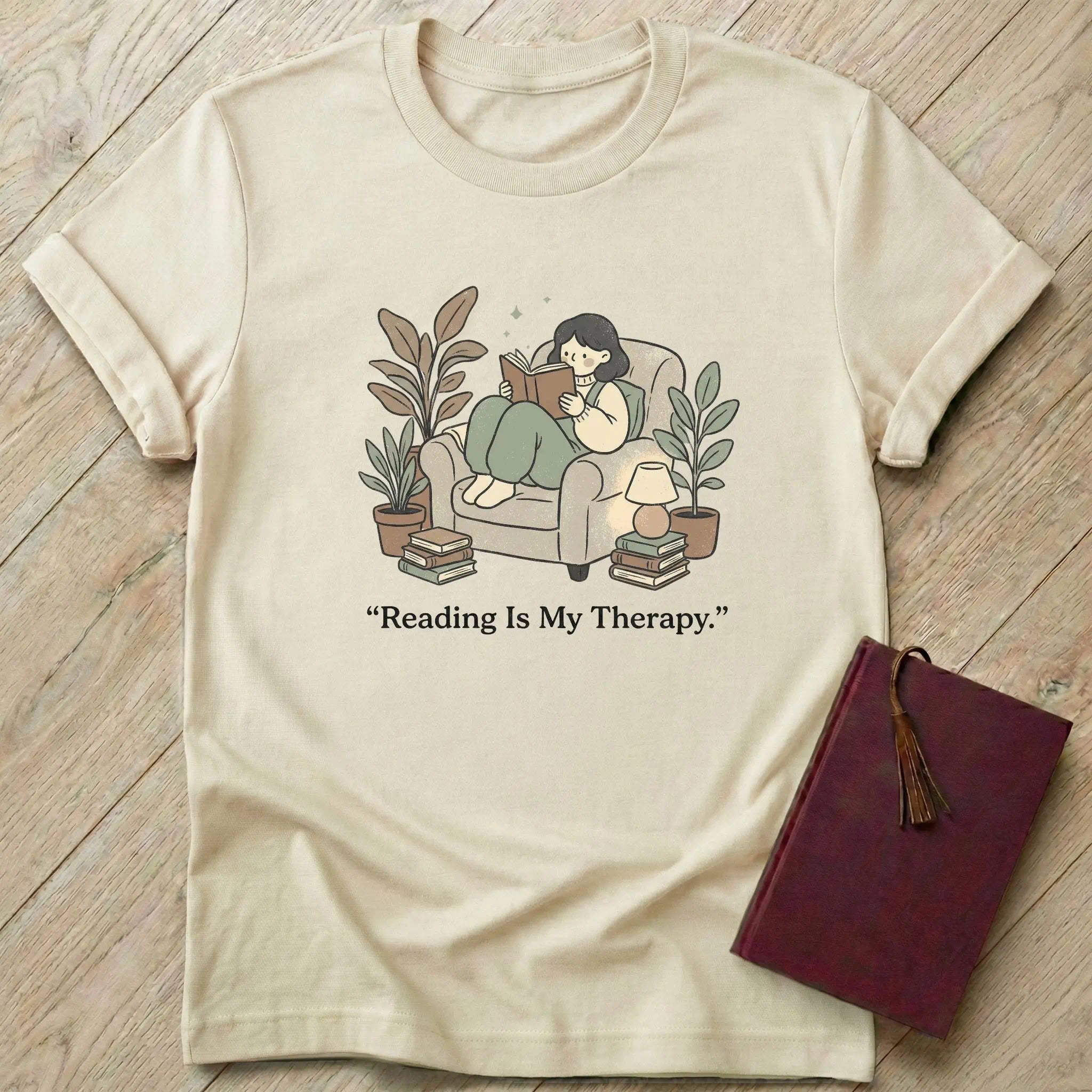 Reading is My Therapy T-Shirt