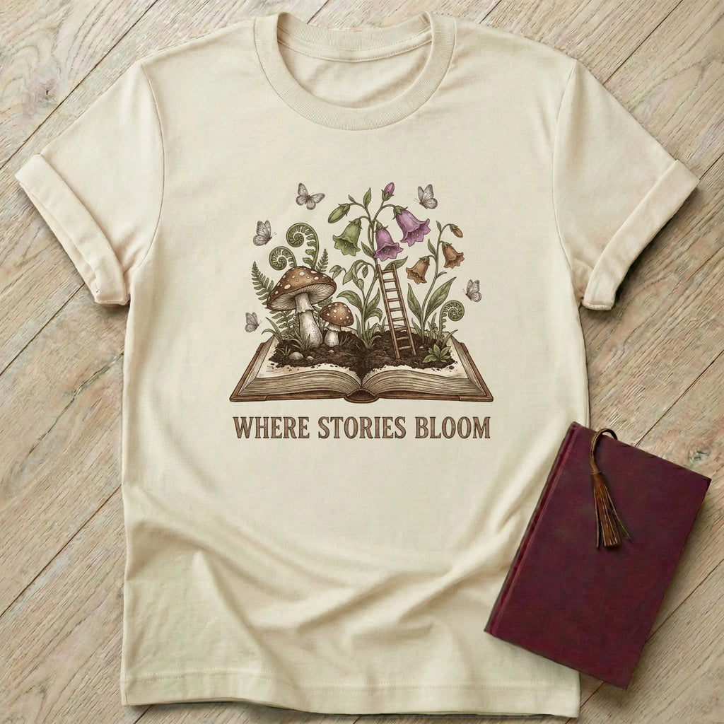 Where Stories Bloom T-Shirt
