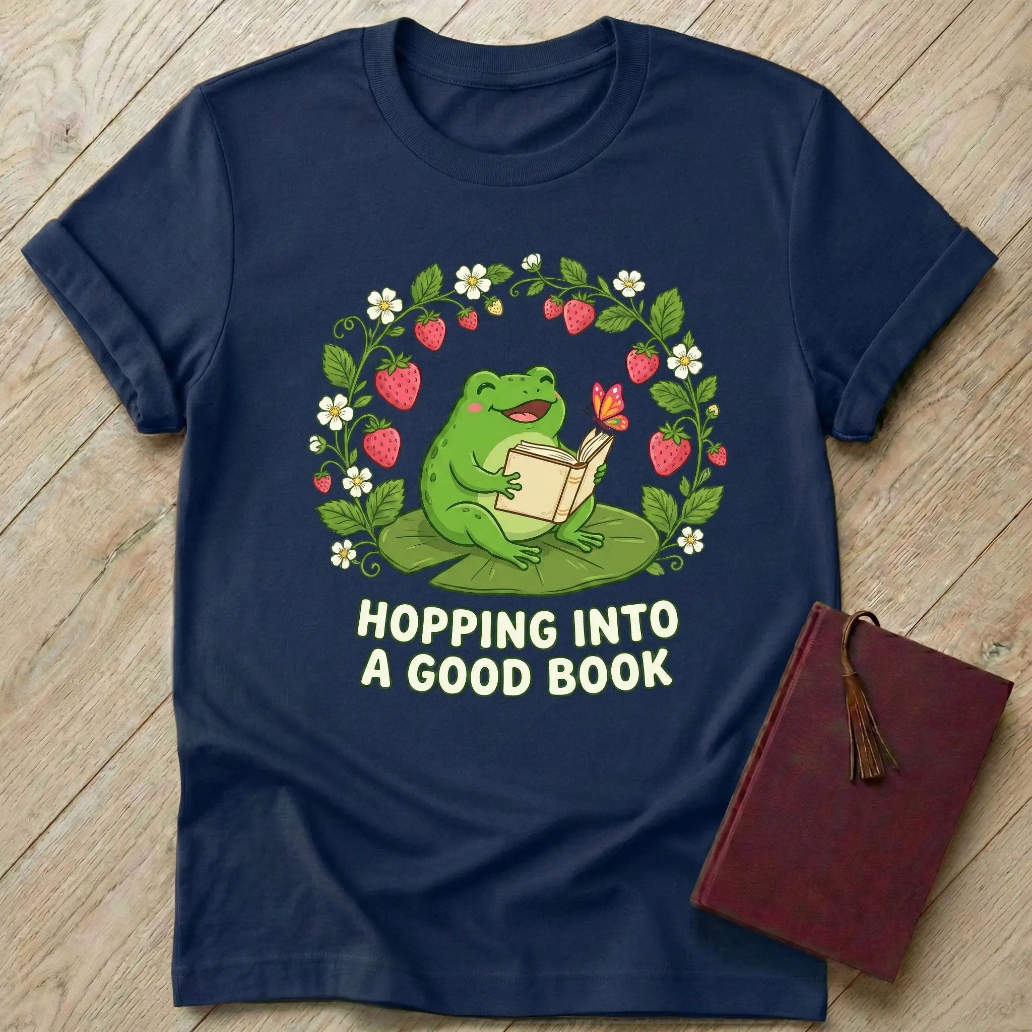 Hopping into a Good Book T-Shirt