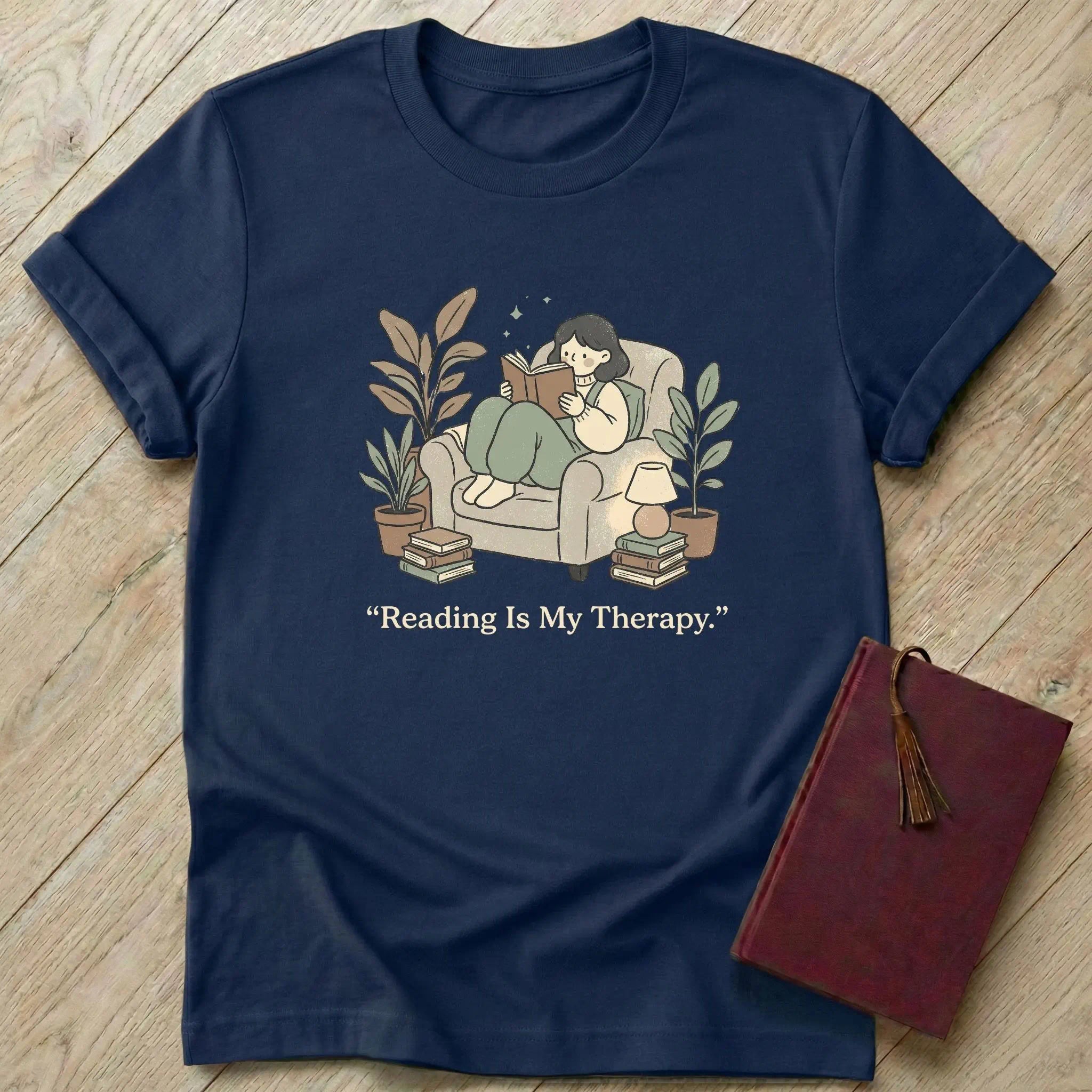 Reading is My Therapy T-Shirt