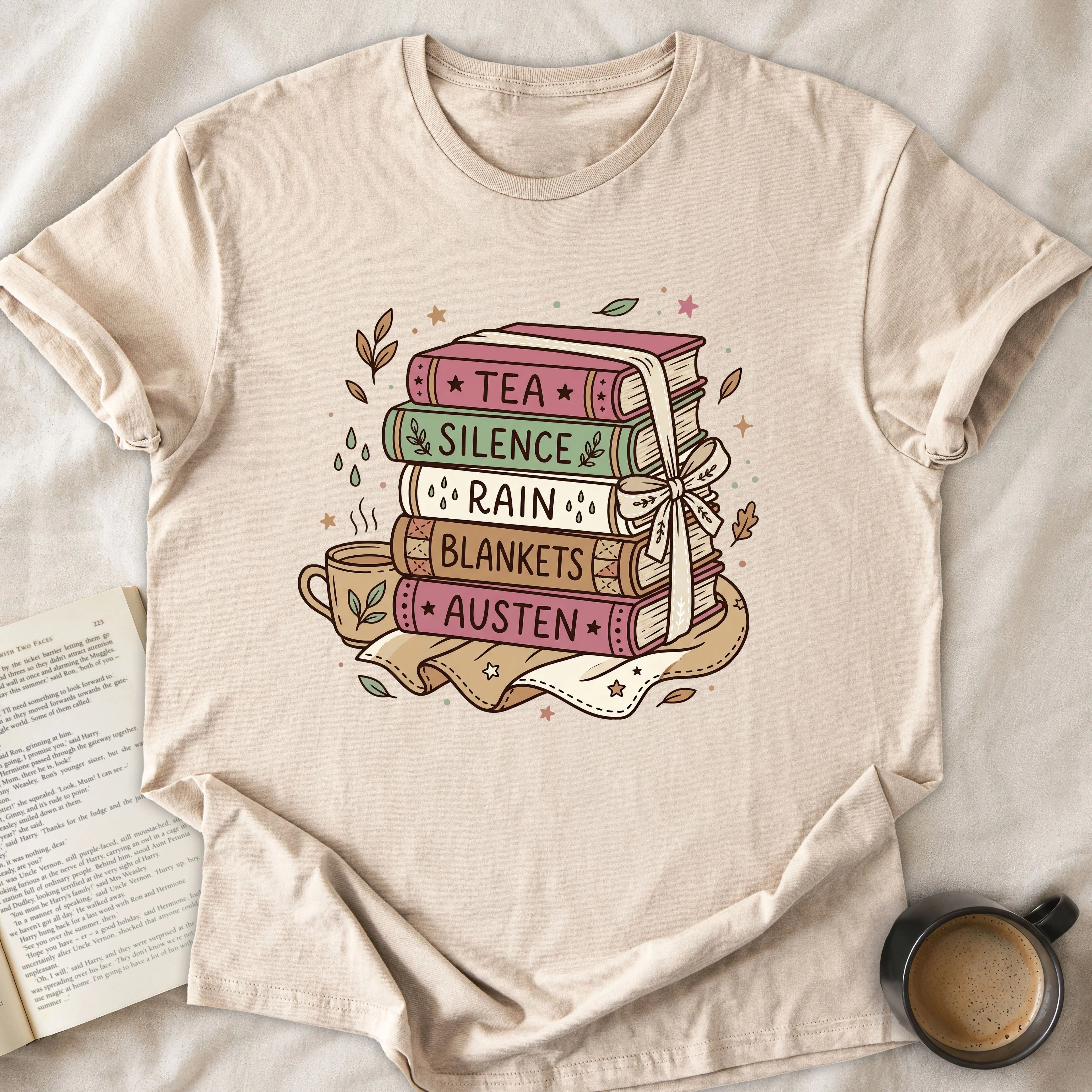 Tea Silence Rain Blanket Austen