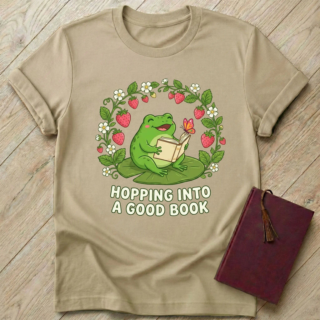 Hopping into a Good Book T-Shirt