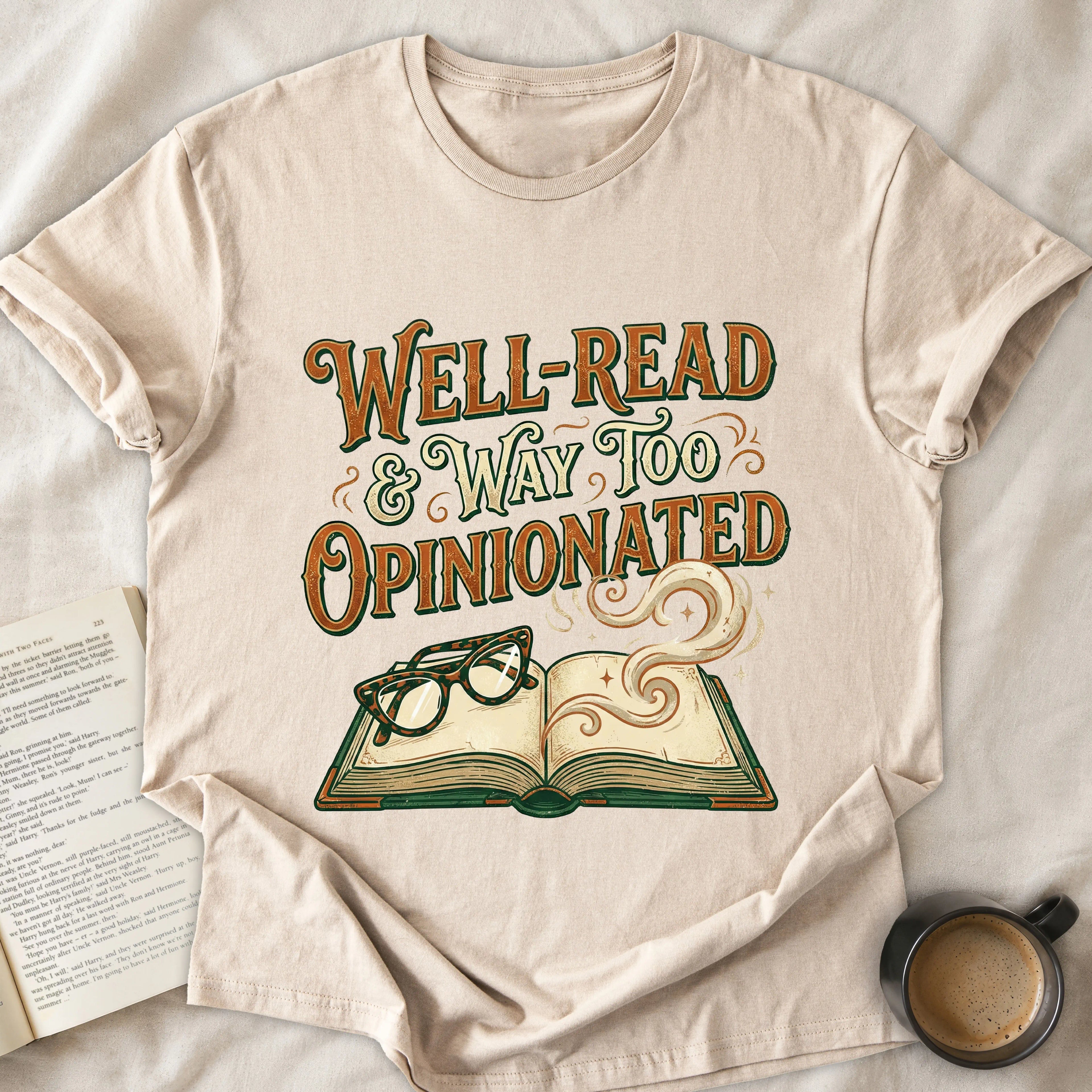 Well-Read & Way Too Opinionated T-Shirt