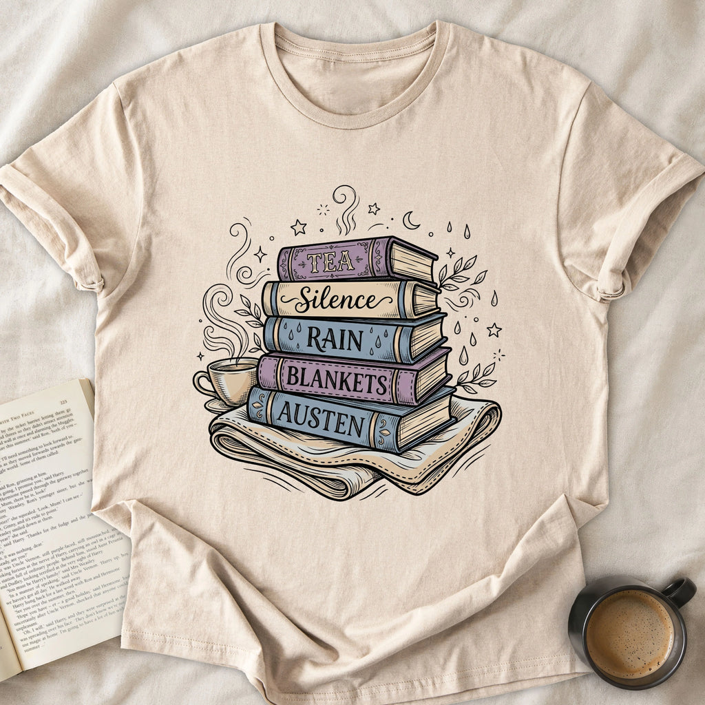 Tea Silence Rain Blanket Austen