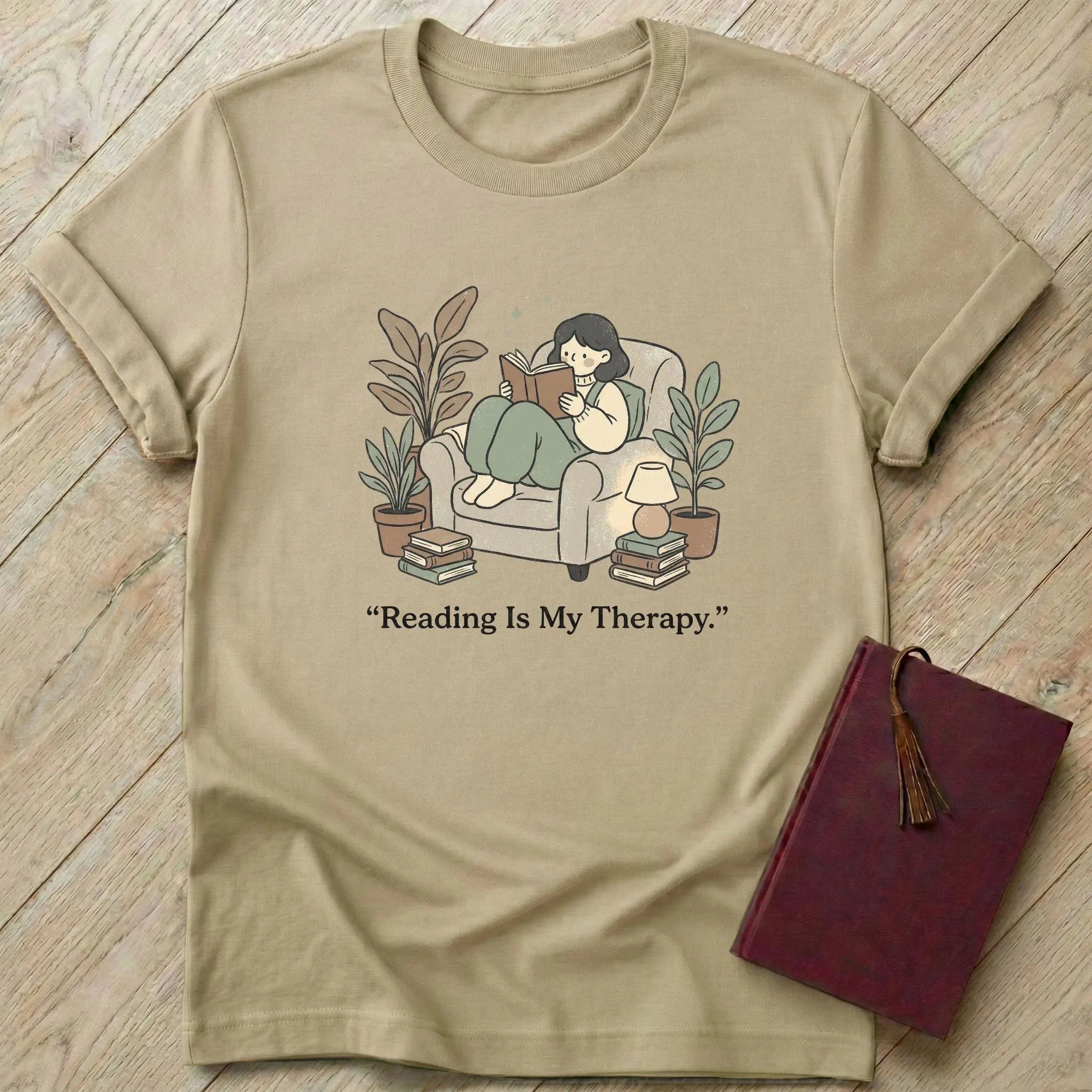 Reading is My Therapy T-Shirt