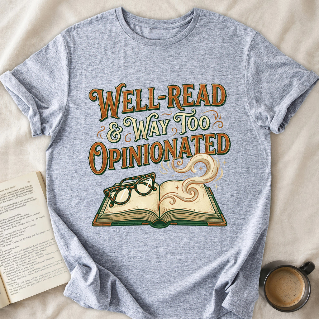 Well-Read & Way Too Opinionated T-Shirt