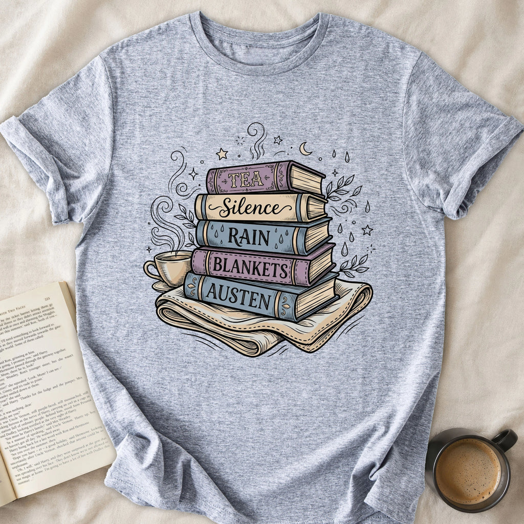 Tea Silence Rain Blanket Austen