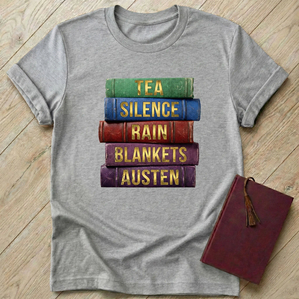 Tea Silence Rain Blankets Austen T-Shirt