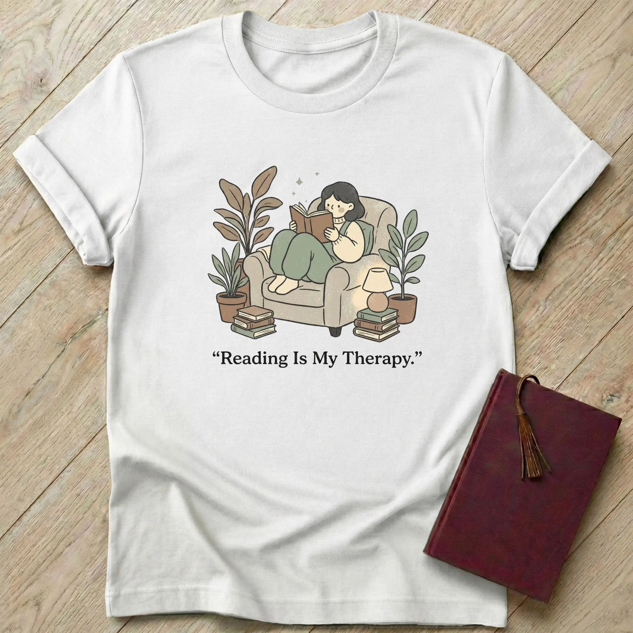 Reading is My Therapy T-Shirt